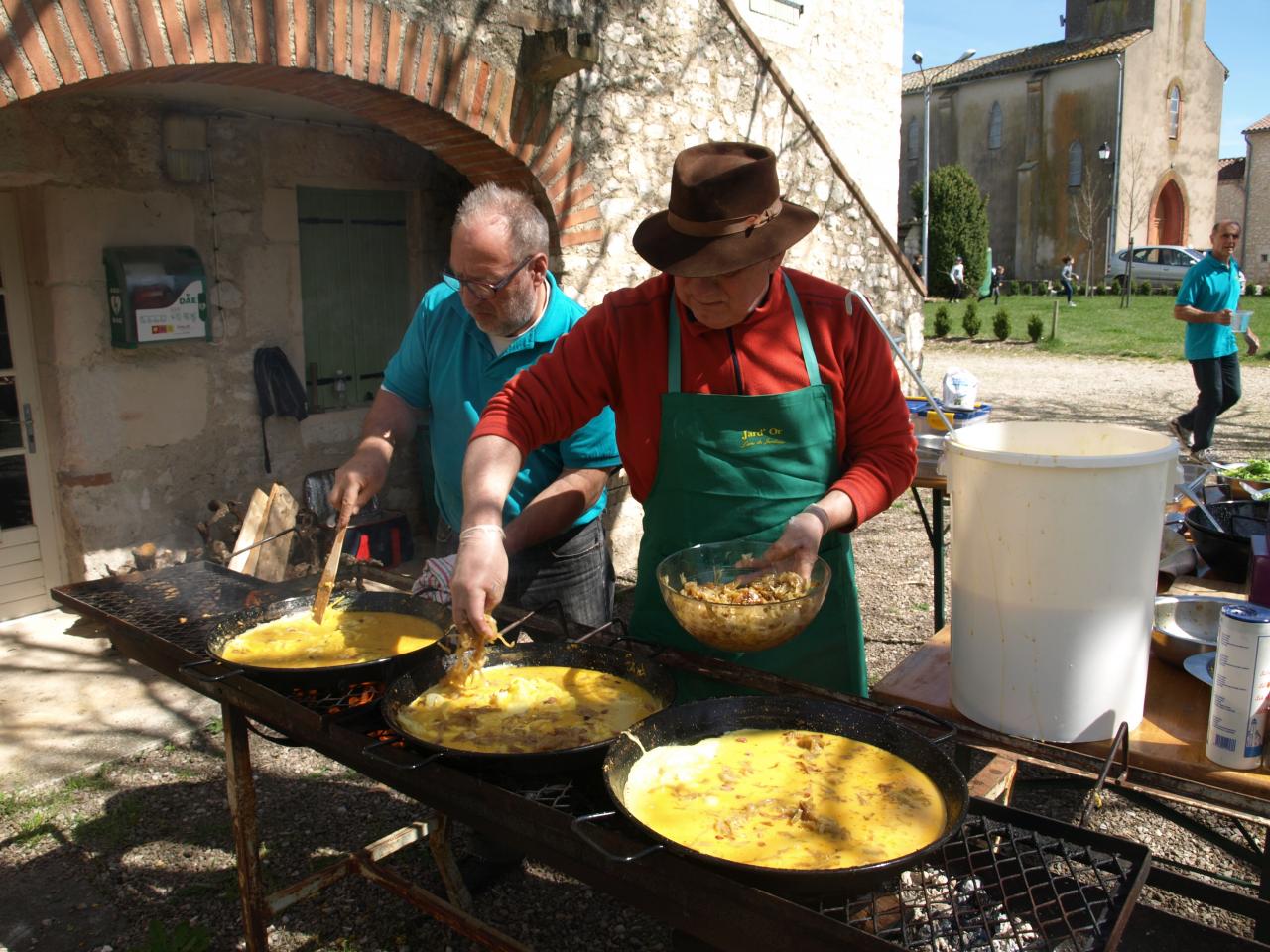la cuisson des omelettes